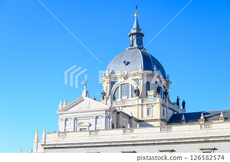 A beautiful view of the Royal Palace in Madrid, Spain A beautiful view of the Royal Palace in Madrid, Spain 126582574