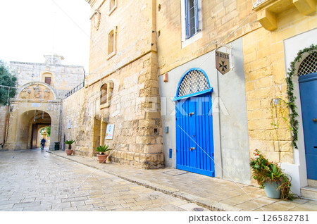 馬耳他最古老的城市姆迪納的美麗景色 126582781
