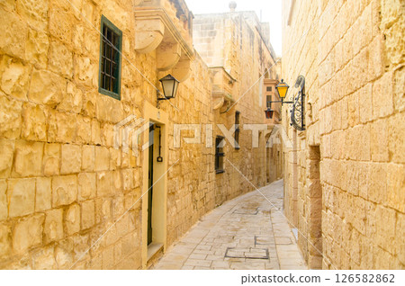 A beautiful view of Mdina, the oldest city in Malta 126582862