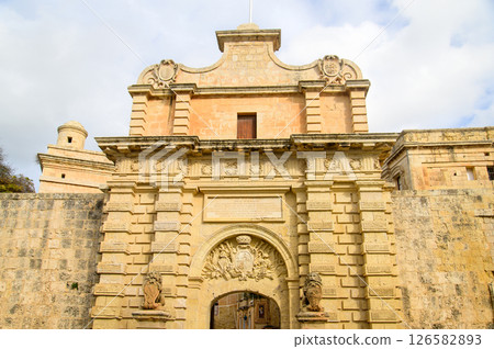 A beautiful view of Mdina, the oldest city in Malta 126582893