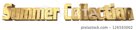 3DCG文字“夏季系列” 126583002