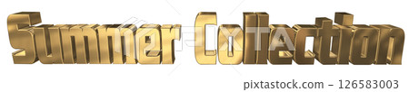 3DCG文字“夏季系列” 3DCG文字“夏季系列” 126583003
