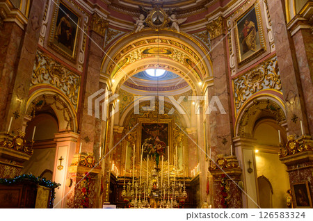 A beautiful view of the Church of the Annunciation in Malta A beautiful view of the Church of the Annunciation in Malta 126583324