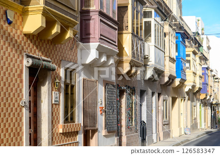 馬耳他美麗的城市景觀 馬耳他美麗的城市景觀 126583347