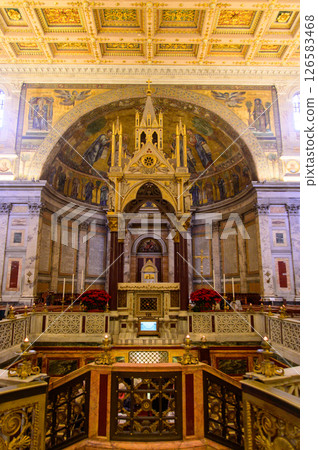 Beautiful view of the Church of San Paolo fuori le mura in Rome, Italy Beautiful view of the Church of San Paolo fuori le mura in Rome, Italy 126583468