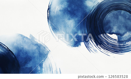藍色水彩圓形紋理背景圖生成AI 藍色水彩圓形紋理背景圖生成AI 126583528