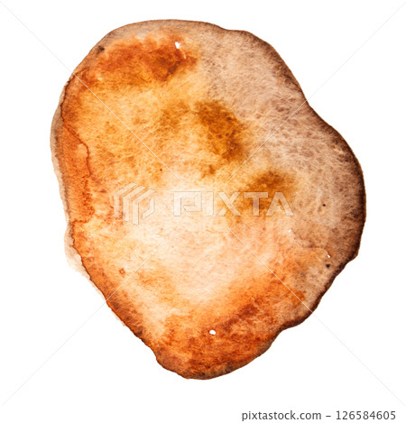 Brown Hand Drawn Watercolor Drops Round Banner Brown Hand Drawn Watercolor Drops Round Banner 126584605