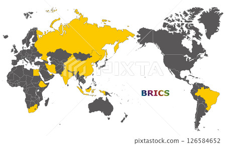 World map and BRICS member states as of May 2025, Pacific 126584652