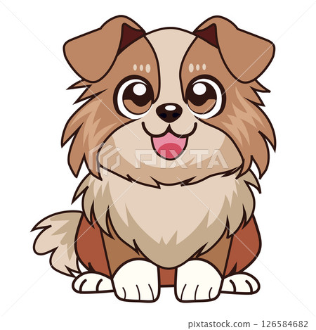 kawaii corgi puppy cute cartoon 126584682