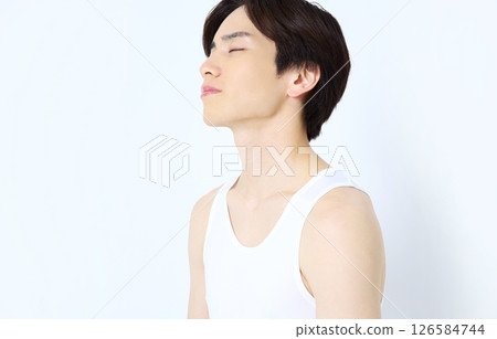 男性肖像美女形象 126584744