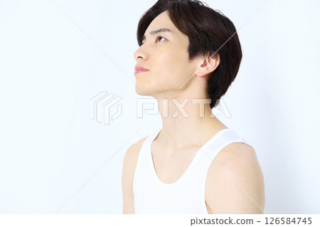 男性肖像美女形象 126584745