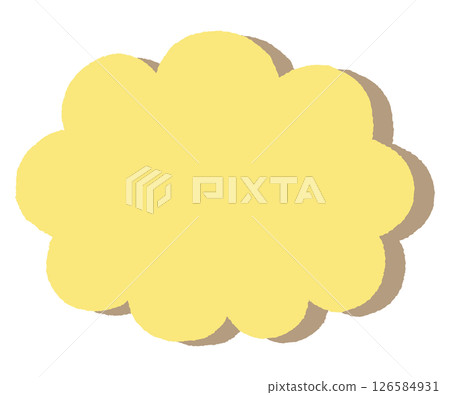 簡單的雲形裝飾框 126584931