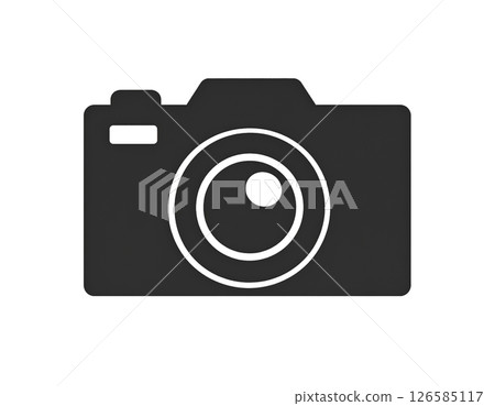 Monochrome design camera illustration 126585117