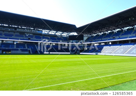Peace Stadium: A soccer stadium with beautiful grass Peace Stadium: A soccer stadium with beautiful grass 126585365