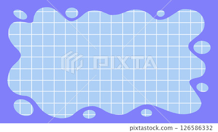 Pop frame and checkered pattern illustration background 126586332