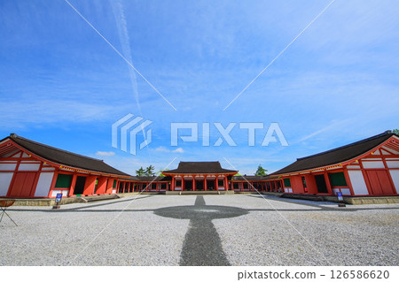 Esashi Fujiwara Village: Government office and blue sky from the 12th century, Iwate Prefecture 126586620
