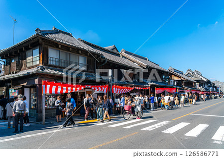 【埼玉縣】充滿倉庫風格的川越街道 【埼玉縣】充滿倉庫風格的川越街道 126586771