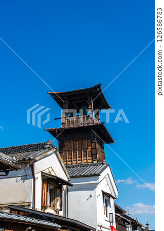 【埼玉縣】時之鐘是川越的象徵，矗立在倉庫林立的街道上 126586783