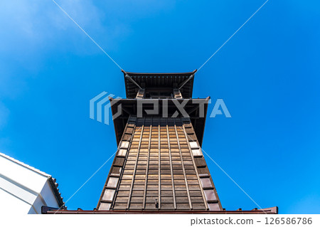 【埼玉縣】時之鐘是川越的象徵，矗立在倉庫林立的街道上 126586786