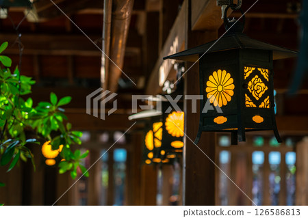 [埼玉縣] 川越冰川神社的燈籠 126586813