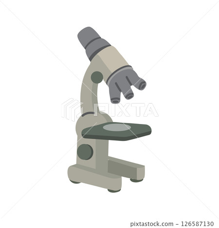 Illustration of a Laboratory Microscope 126587130