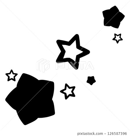 兩種黑星的插圖 兩種黑星的插圖 126587396