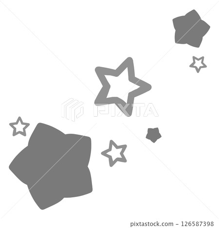 兩種灰色恆星的插圖 兩種灰色恆星的插圖 126587398
