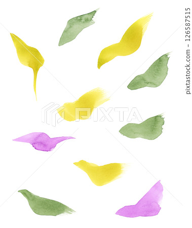Watercolor graphic materials Watercolor graphic materials 126587515