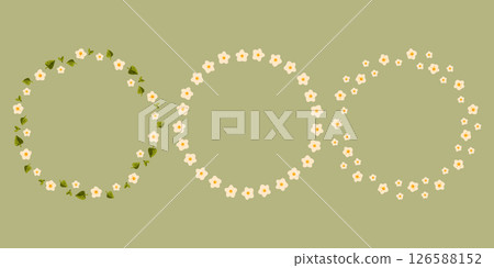 Minimal Summer Floral Wreath Trio Minimal Summer Floral Wreath Trio 126588152