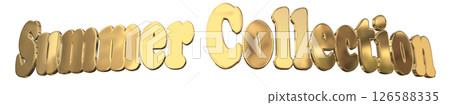 3DCG文字“夏季系列” 3DCG文字“夏季系列” 126588335