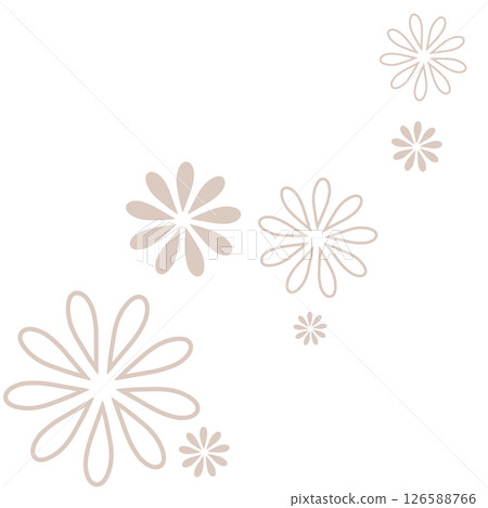 淺棕色兩種花的簡單說明 126588766