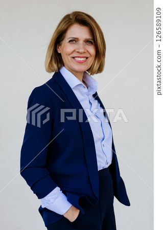 Portrait of beautiful business woman. 126589109