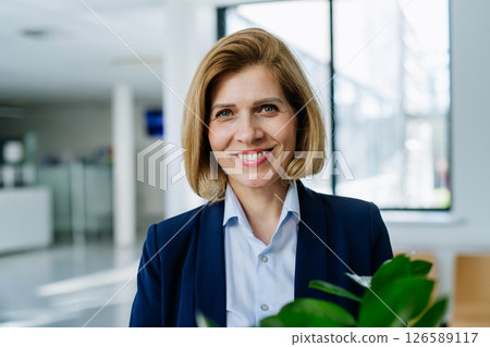 Portrait of female medical sales representative. Portrait of female medical sales representative. 126589117