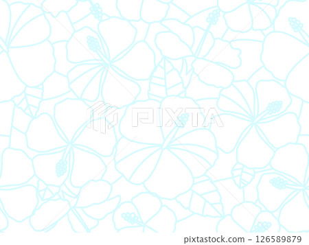 Hibiscus stained glass A-2 Hibiscus stained glass A-2 126589879