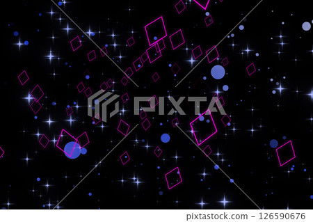 CG image of diamond pattern and sparkling particles CG image of diamond pattern and sparkling particles 126590676