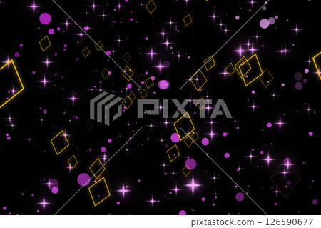 CG image of diamond pattern and sparkling particles CG image of diamond pattern and sparkling particles 126590677