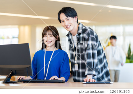 Engineers working in an office. Photo courtesy of Denpa Gakuen, Tokyo Electronics College. Engineers working in an office. Photo courtesy of Denpa Gakuen, Tokyo Electronics College. 126591365