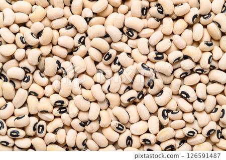 Black-eyed pea or cowpea background, Food ingredient Black-eyed pea or cowpea background, Food ingredient 126591487