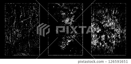 Black and white grunge. Distress overlay texture. Abstract surface dust and rough dirty wall background concept. Distress illustration simply place over object to create grunge effect. Vector EPS10. Black and white grunge. Distress overlay texture. Abstract surface dust and rough dirty wall background concept. Distress illustration simply place over object to create grunge effect. Vector EPS10. 126591651