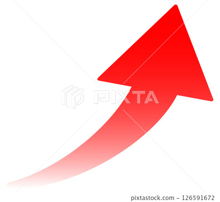 Arrow that rises to the right 126591672