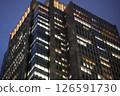 Buildings and city night view 126591730