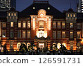 Lighted-up Tokyo Station 126591731