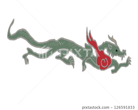 Illustration of blue dragon Illustration of blue dragon 126591833
