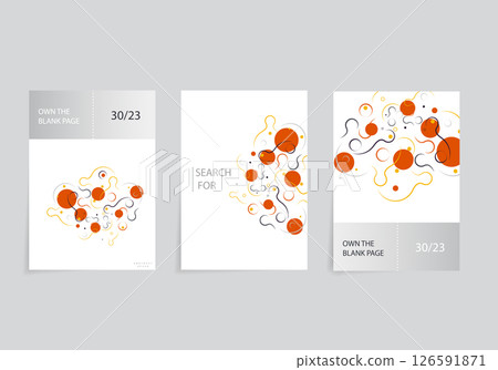 Colorful template banner with gradient color. Design with liquid shape 126591871