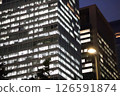 Night view of skyscrapers in the city center 126591874