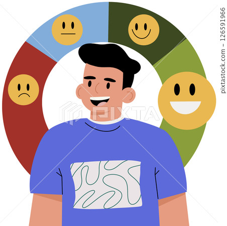 Soft skills concept. Employee with competent an approval and disapproval expression ability. Education, training and improvement for career building. Isolated flat vector illustration 126591966