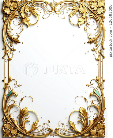 《AI Image》Luxurious frame material 126593006