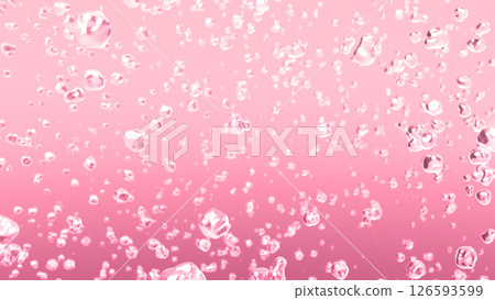水中的氣泡 - 粉紅色 126593599