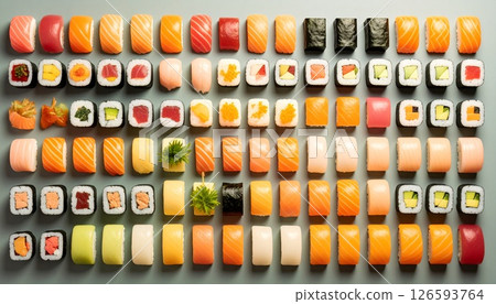 Colorful sushi Colorful sushi 126593764