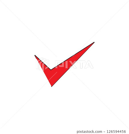 check mark symbol and logo icon 126594456
